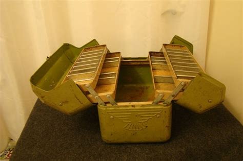 vintage metal tackle box double sided|double stack tackle box.